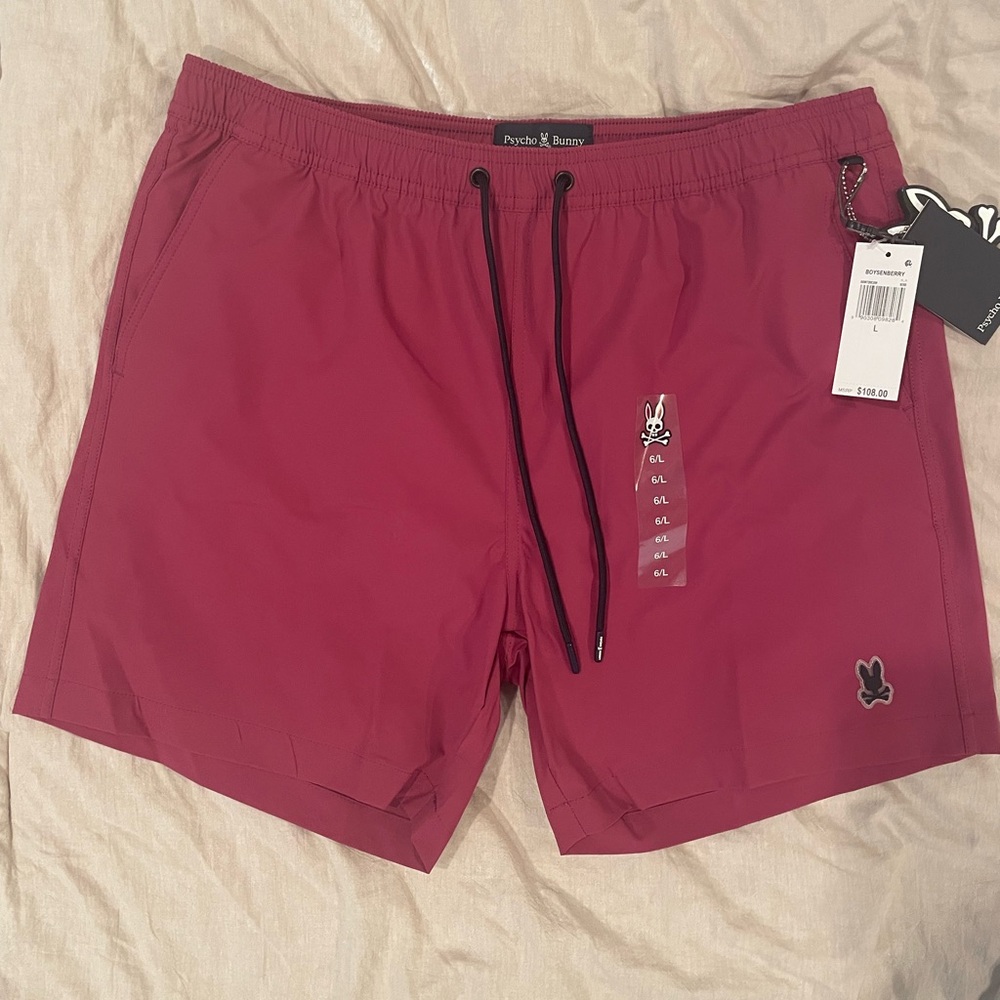 NWT Mens Psycho Bunny Swim Trunks Large - Picture 3 of 3